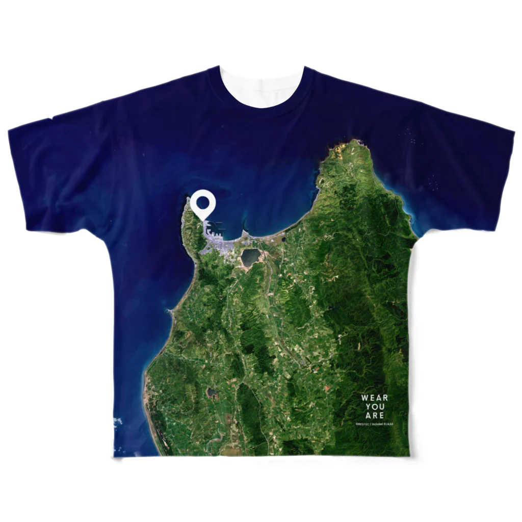 WEAR YOU AREの北海道 稚内市 Tシャツ 両面 フルグラフィックTシャツ