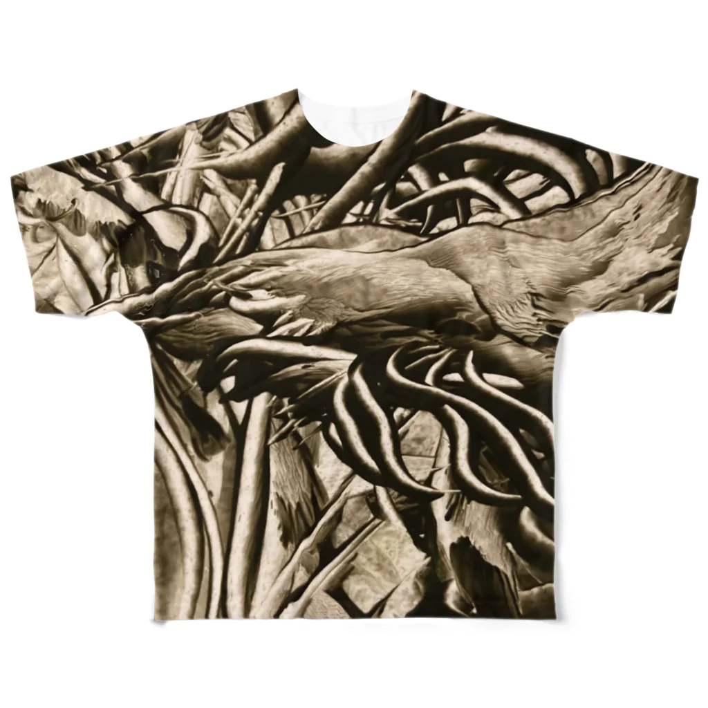 キモグラフィック屋さん － Unconscious Art －の無意識Ｃ All-Over Print T-Shirt