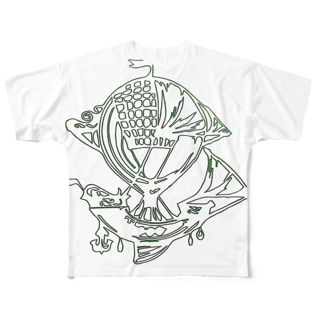 VoyageのVoyage  airship All-Over Print T-Shirt