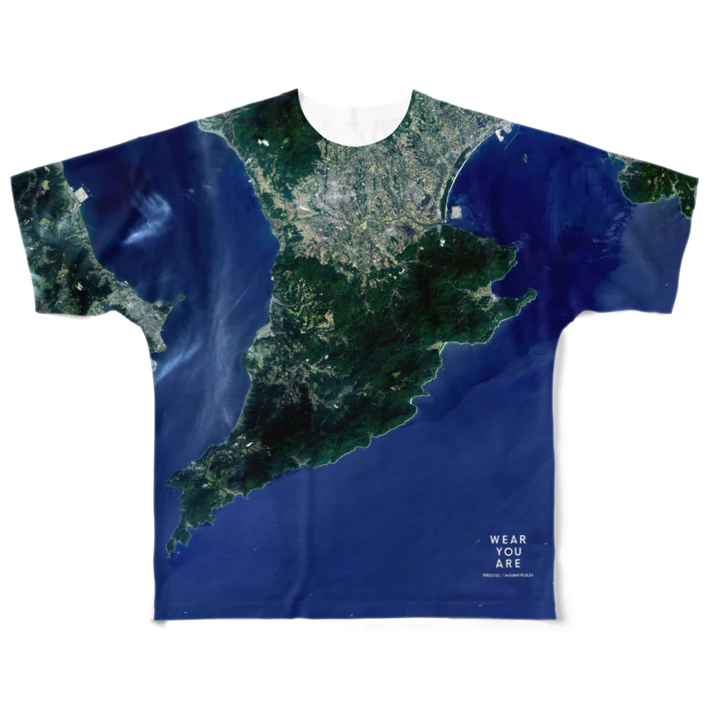 WEAR YOU AREの鹿児島県 肝属郡 Tシャツ 両面 All-Over Print T-Shirt