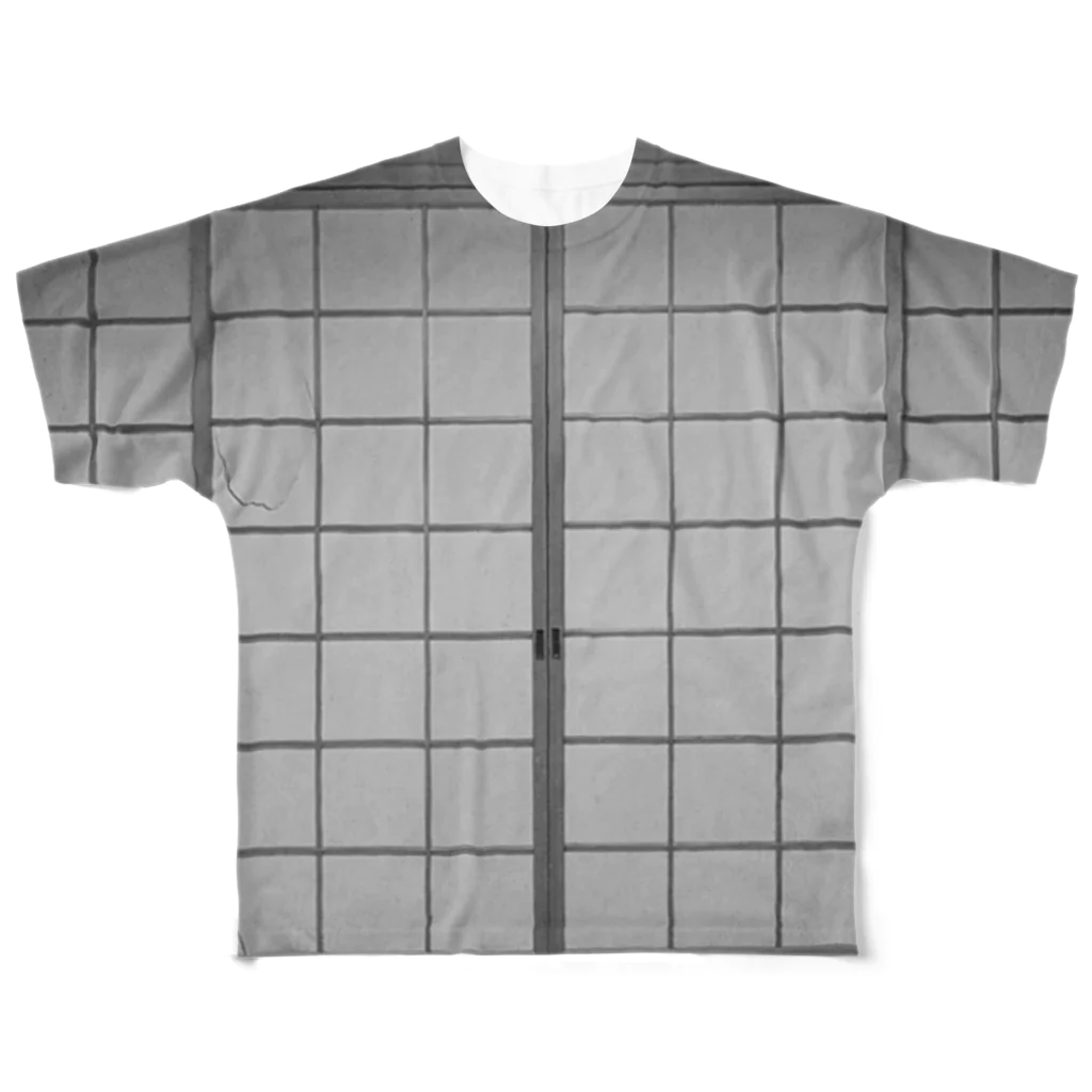 BLITZ-SFDF45の両面フルグラ和室障子ＴシャツB All-Over Print T-Shirt