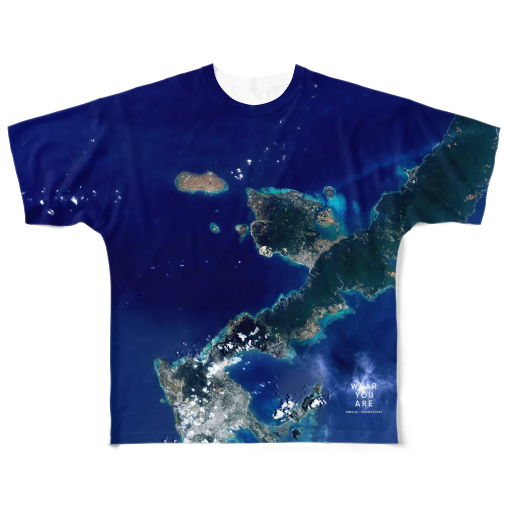 WEAR YOU AREの日本 Tシャツ 両面 All-Over Print T-Shirt