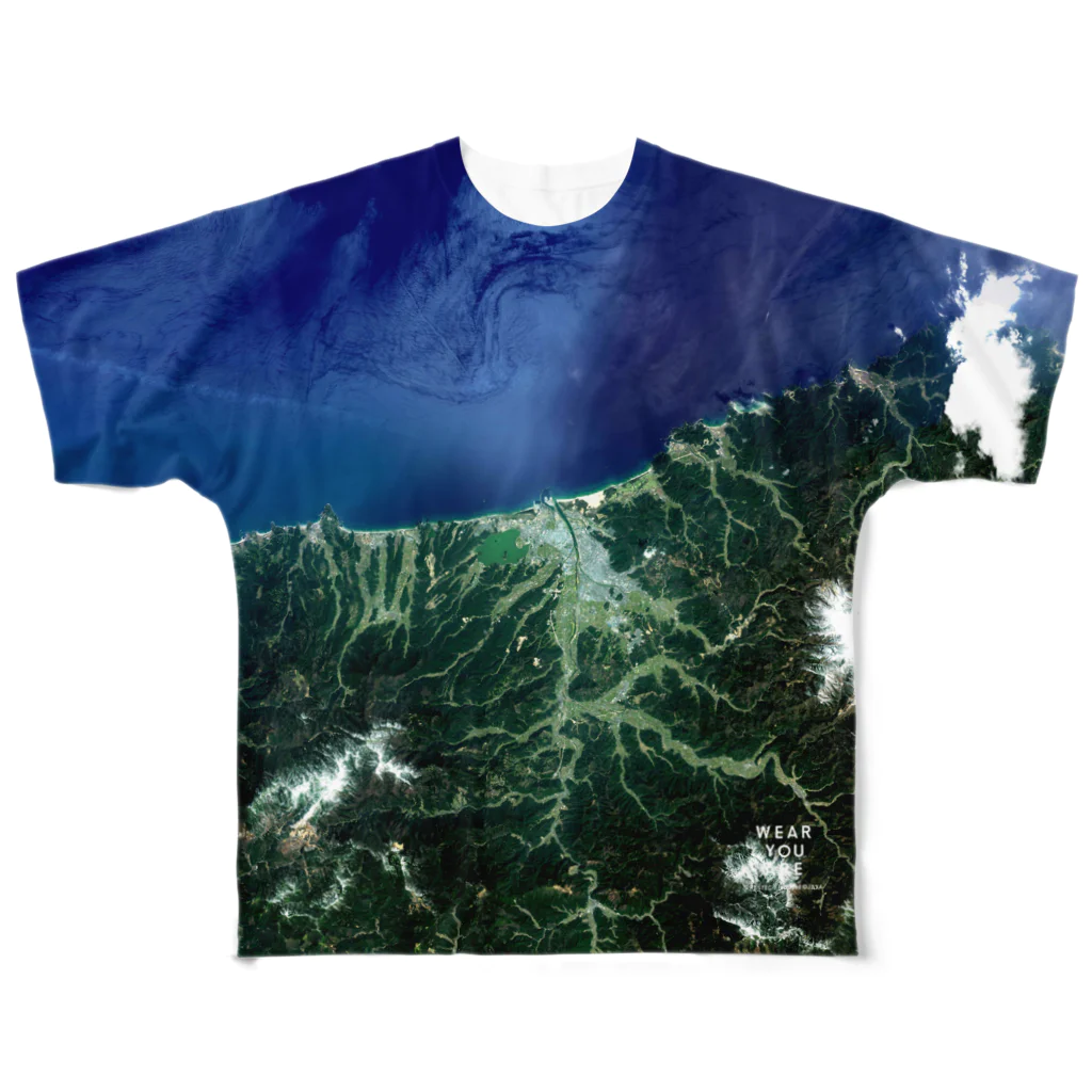 WEAR YOU AREの鳥取県 鳥取市 Tシャツ 両面 All-Over Print T-Shirt