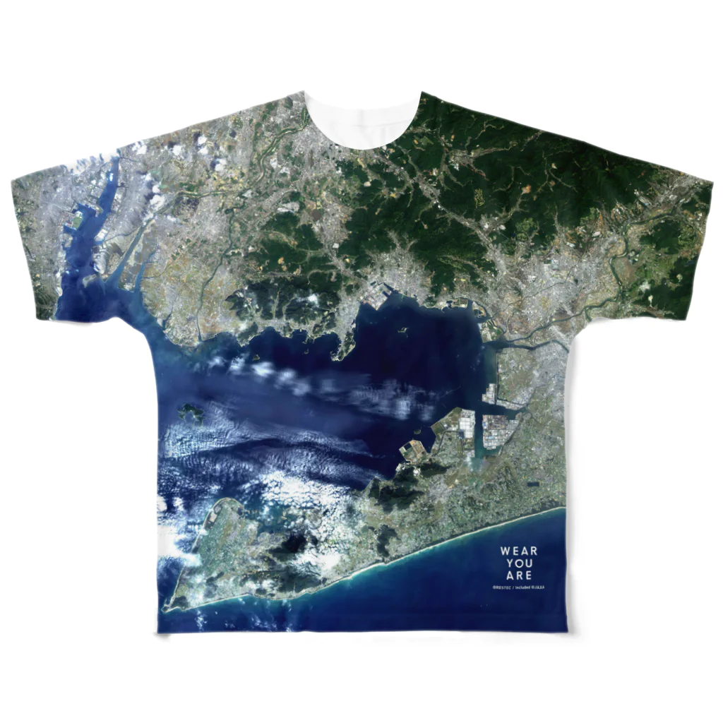 WEAR YOU AREの日本 Tシャツ 両面 All-Over Print T-Shirt