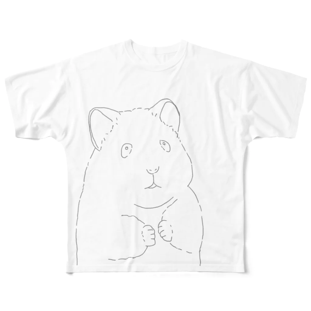 GOTTE🐹STOREの助六の日常（ぼうぜん） All-Over Print T-Shirt