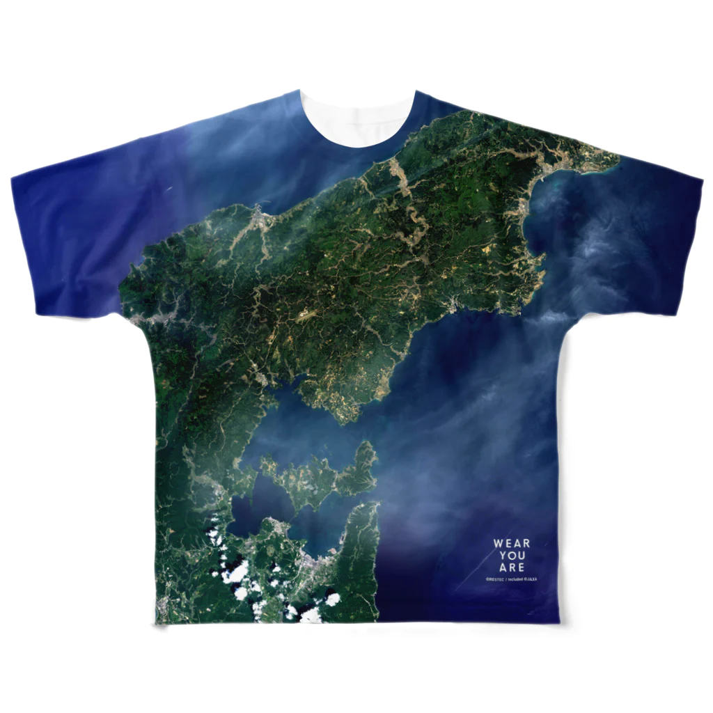 WEAR YOU AREの石川県 鳳珠郡 Tシャツ 両面 All-Over Print T-Shirt