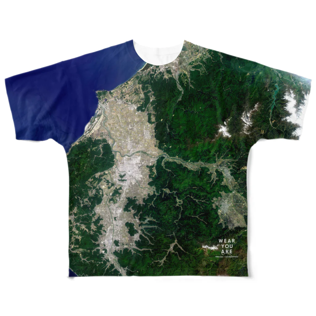 WEAR YOU AREの福井県 吉田郡 Tシャツ 両面 All-Over Print T-Shirt