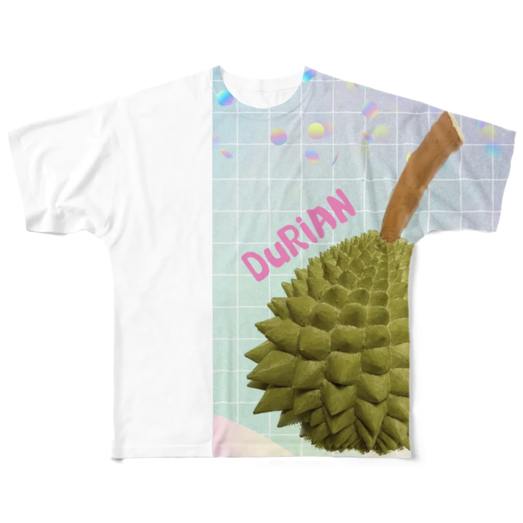 ◯△◻︎てんのDuRiAN  All-Over Print T-Shirt