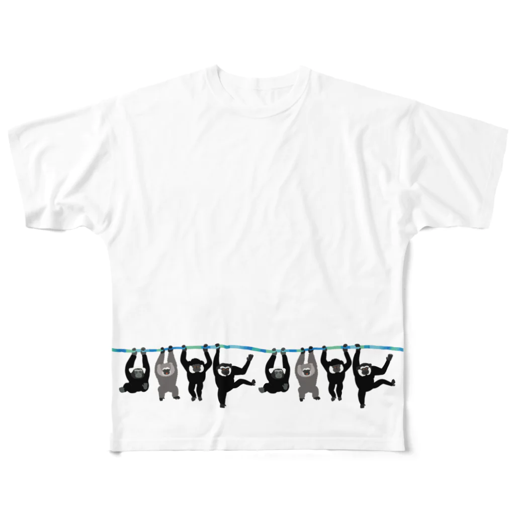 すずの木洋品店のテナガザル！ All-Over Print T-Shirt