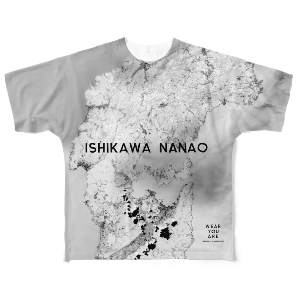 WEAR YOU AREの石川県 鳳珠郡 Tシャツ 両面 All-Over Print T-Shirt