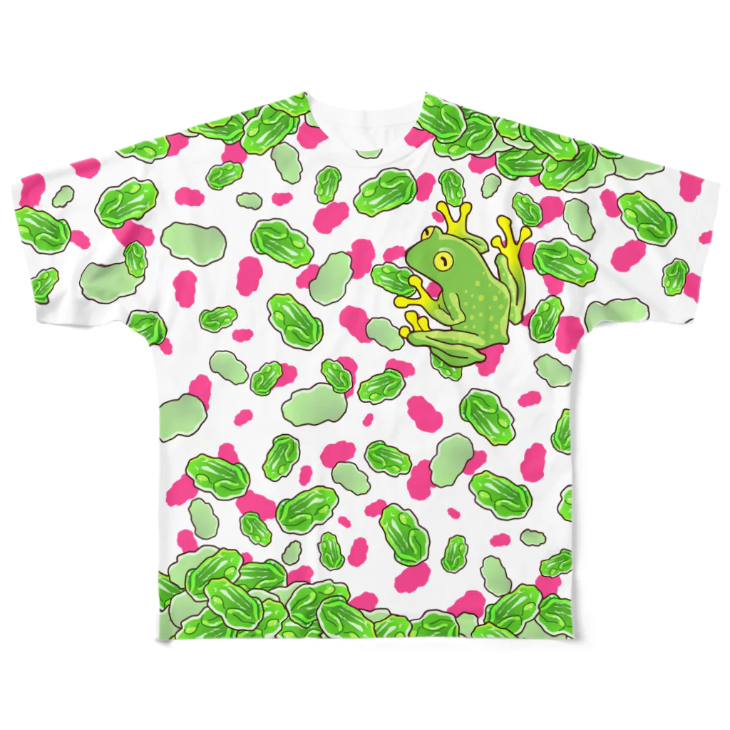 tougakanoe🐸のグミガエル All-Over Print T-Shirt