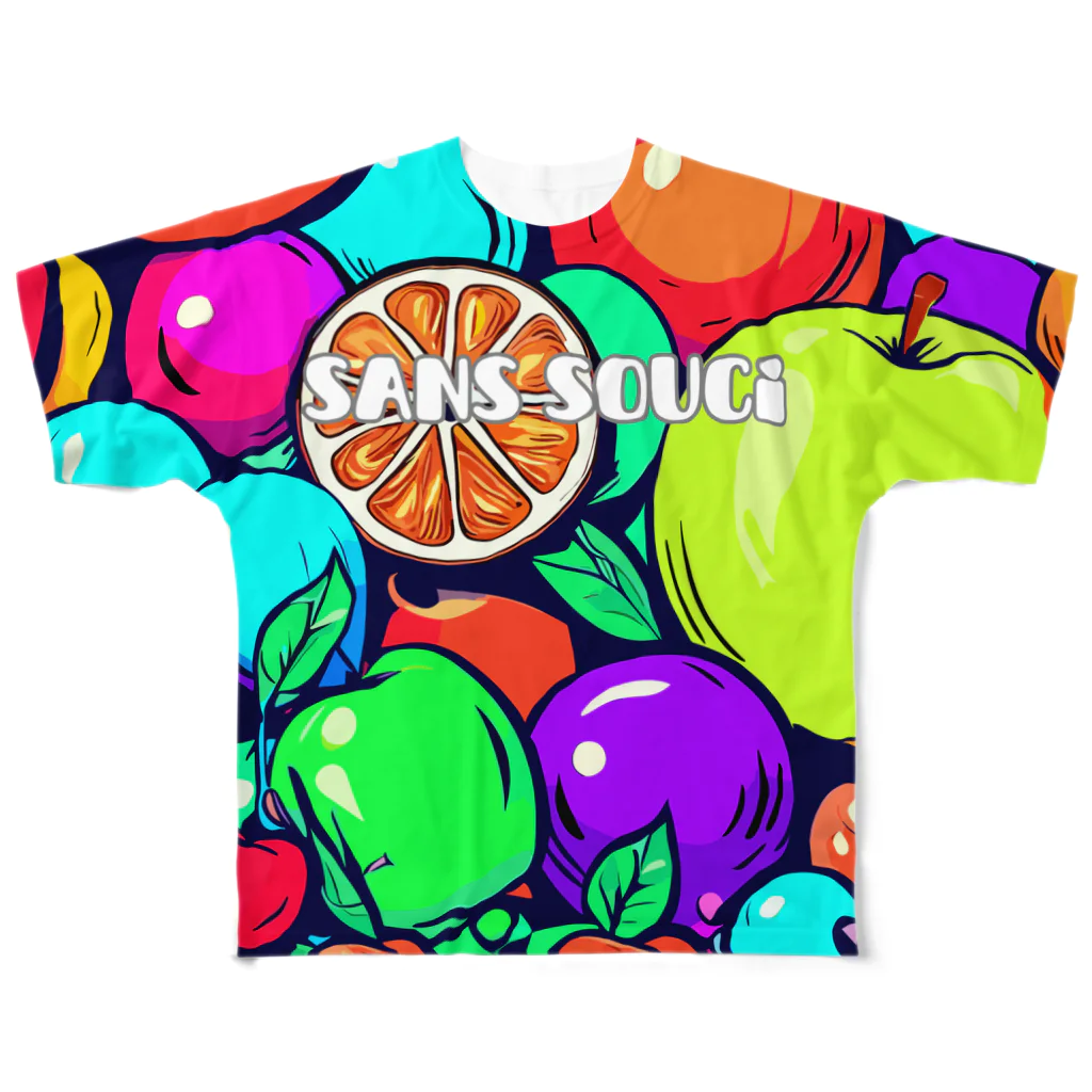 sans souciの2周年ありがとう！sans soucisシャツフレッシュ！！ All-Over Print T-Shirt