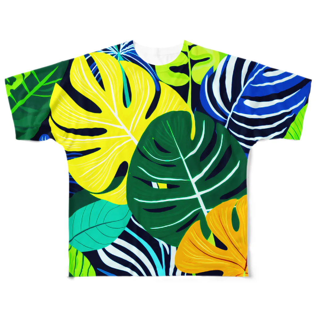 orangeandblueのTropical１ All-Over Print T-Shirt