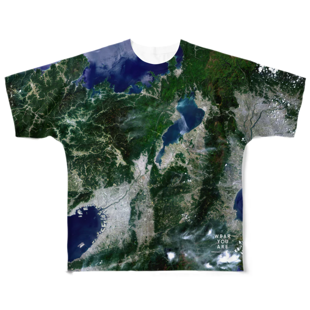 WEAR YOU AREの滋賀県 大津市 Tシャツ 両面 All-Over Print T-Shirt