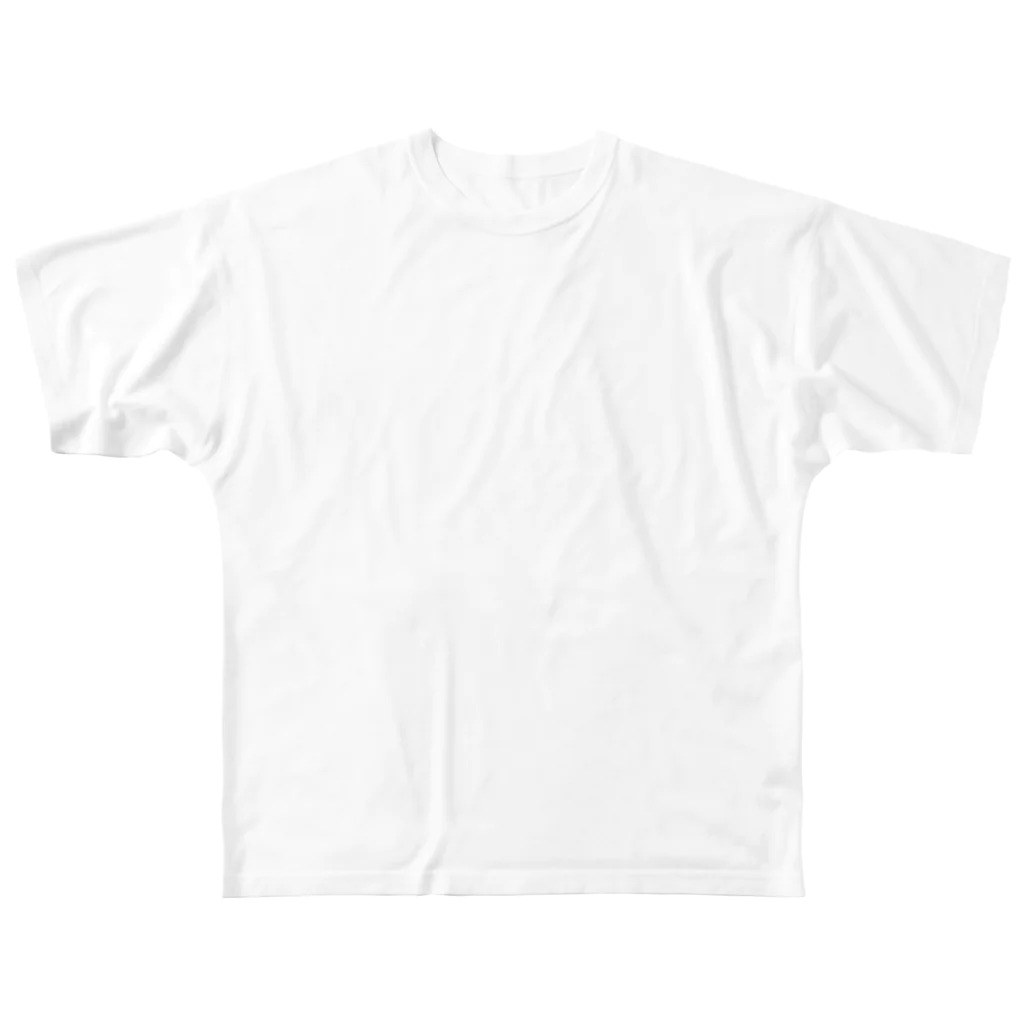 白い壁のabstract All-Over Print T-Shirt