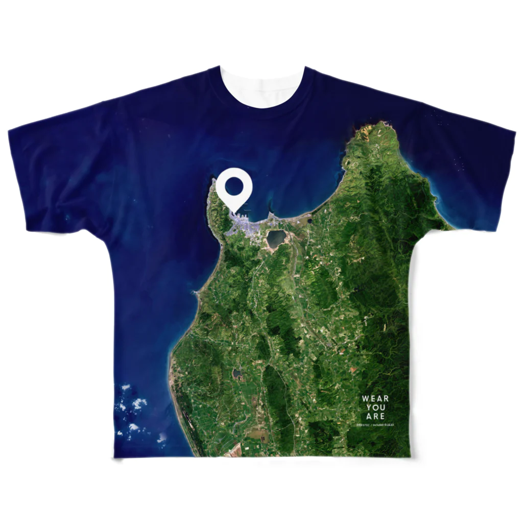 WEAR YOU AREの北海道 稚内市 Tシャツ 両面 All-Over Print T-Shirt