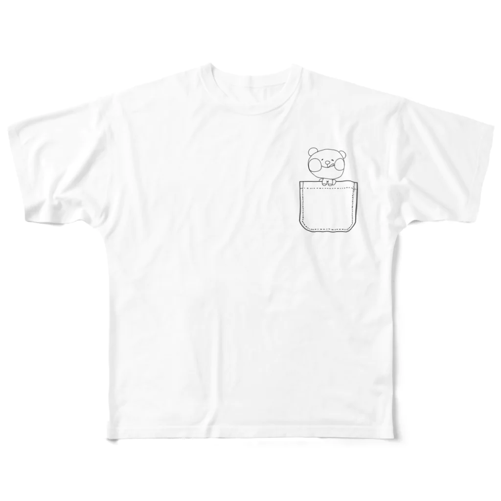 s.i.d.のイチオシ！限定！！ゆるカかわポケットSAISAIくん　バックはお散歩 フルグラフィックTシャツ