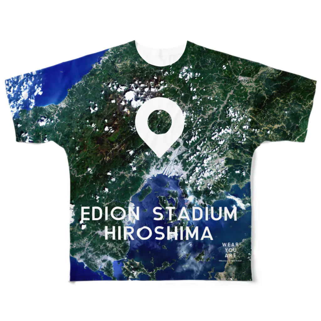 WEAR YOU AREの広島県 広島市 Tシャツ 両面 All-Over Print T-Shirt