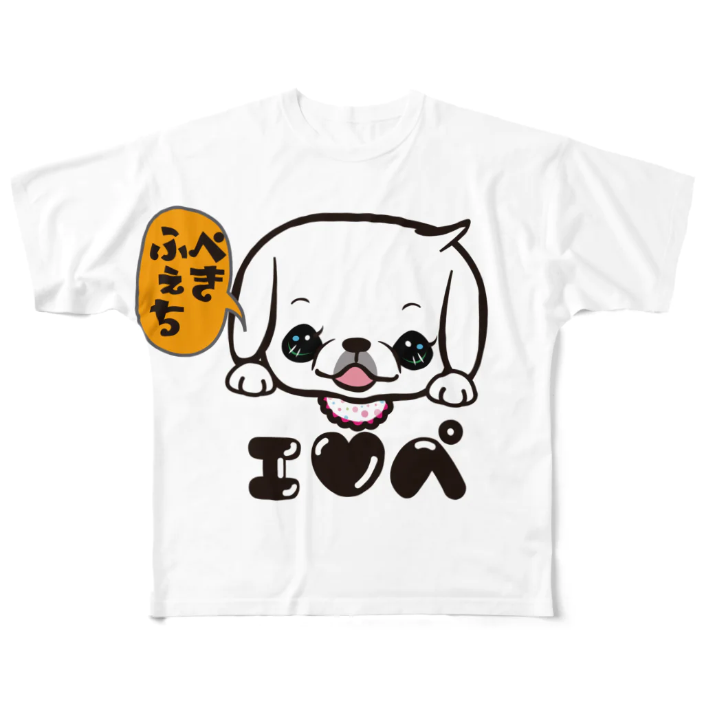 ペチコートのペキフェチ（S白） フルグラフィックTシャツ