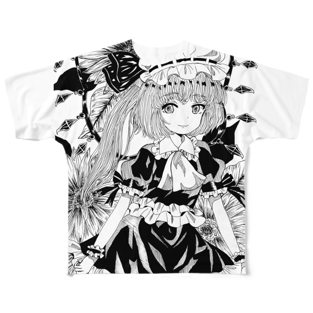 🌼*ﾟがーべらめらん*ﾟ🌼の東方projectフランドールスカーレット⑤ フルグラフィックTシャツ