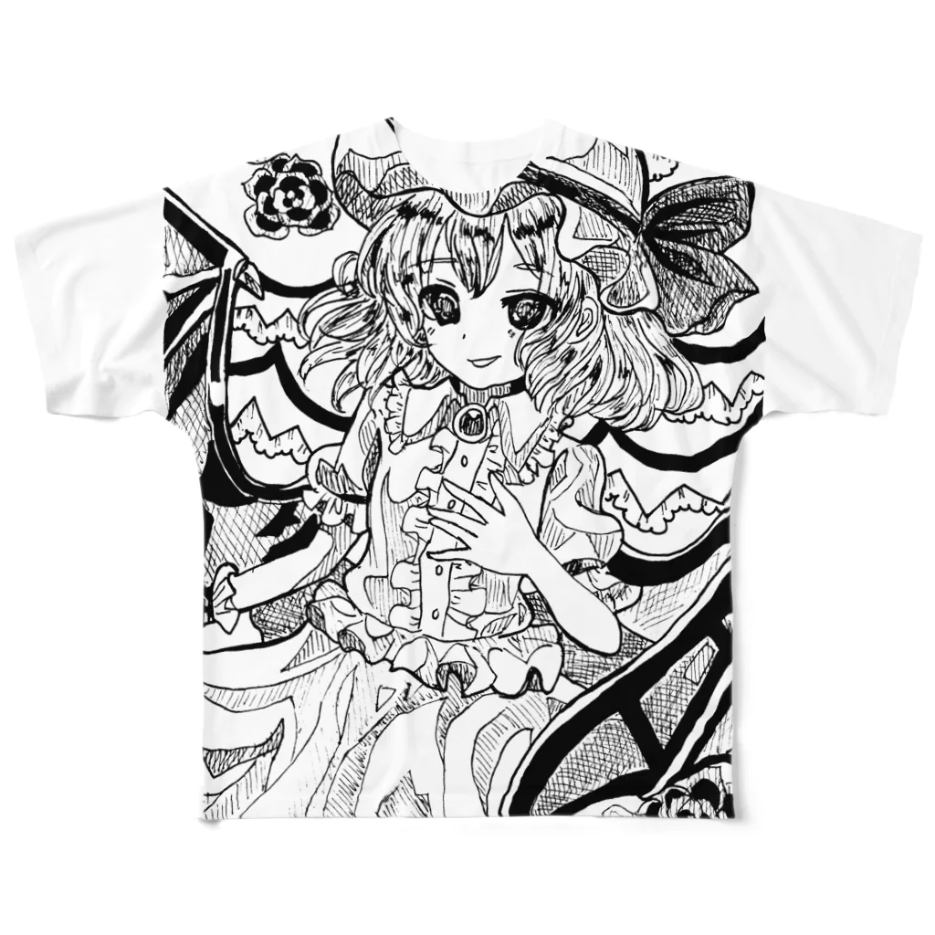 🌼*ﾟがーべらめらん*ﾟ🌼の東方projectレミリアスカーレット③ All-Over Print T-Shirt