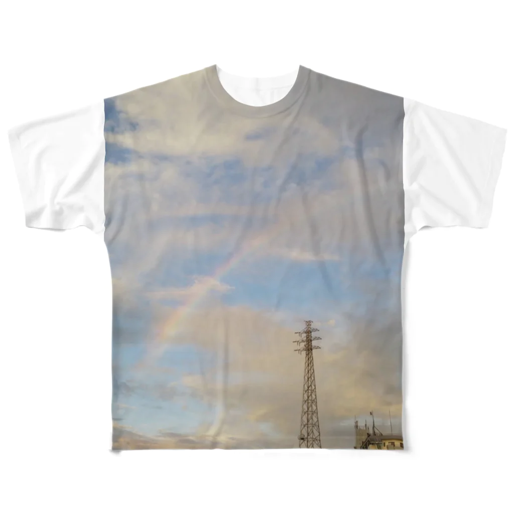 キキとココからの【キキとココから】ショッププレート All-Over Print T-Shirt