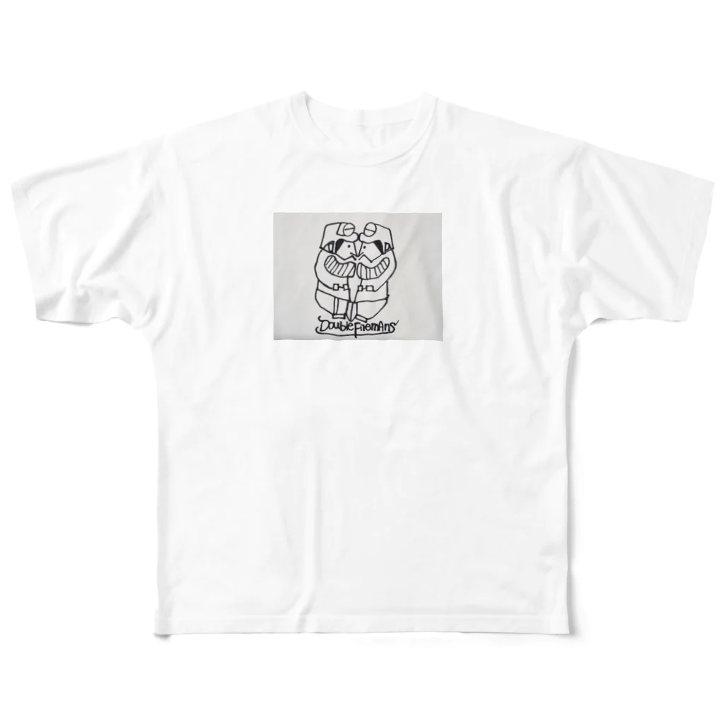 NM商会のペアファイアーマン All-Over Print T-Shirt