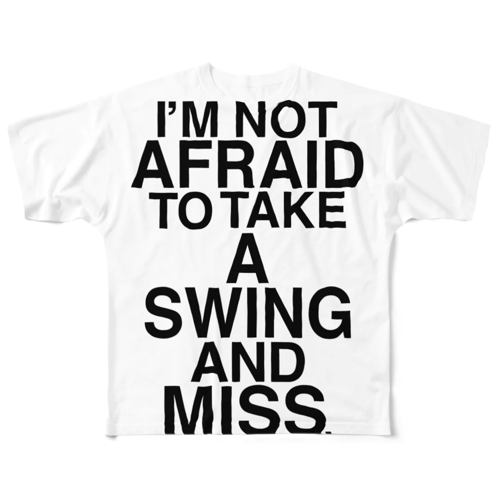 「GRAPHOLIC」のNOT AFRAID SWING AND MISS All-Over Print T-Shirt