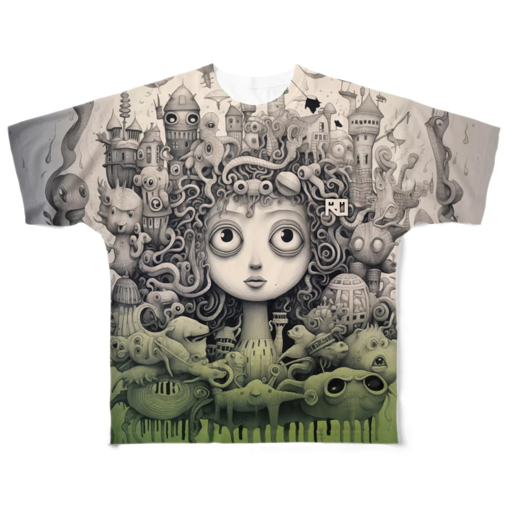 ROのBeginning of a nightmare 2 (Green) All-Over Print T-Shirt