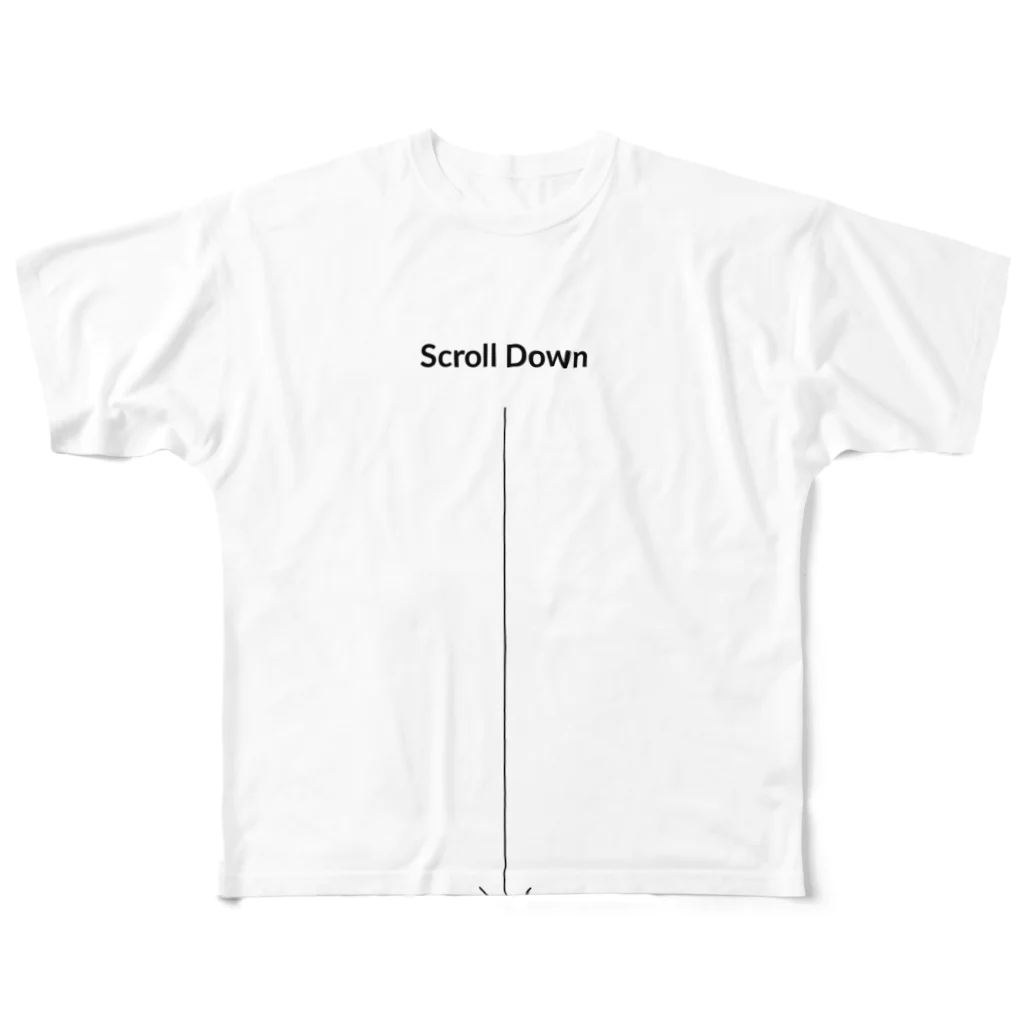 spicagraphのScrollDown フルグラフィックTシャツ