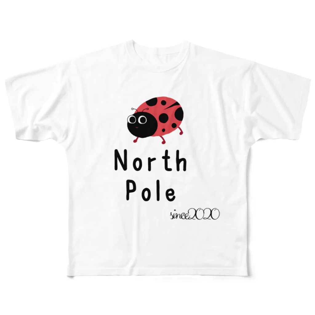 north pole miniのNorthPoleてんとうちゃんシリーズ フルグラフィックTシャツ