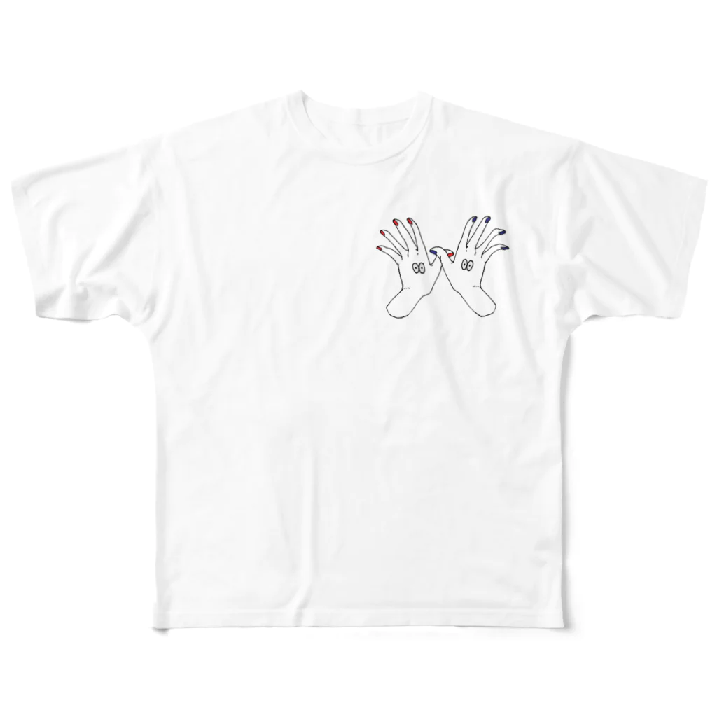 さよならさんかく またきてしかくのおまもりはんズくん！ All-Over Print T-Shirt