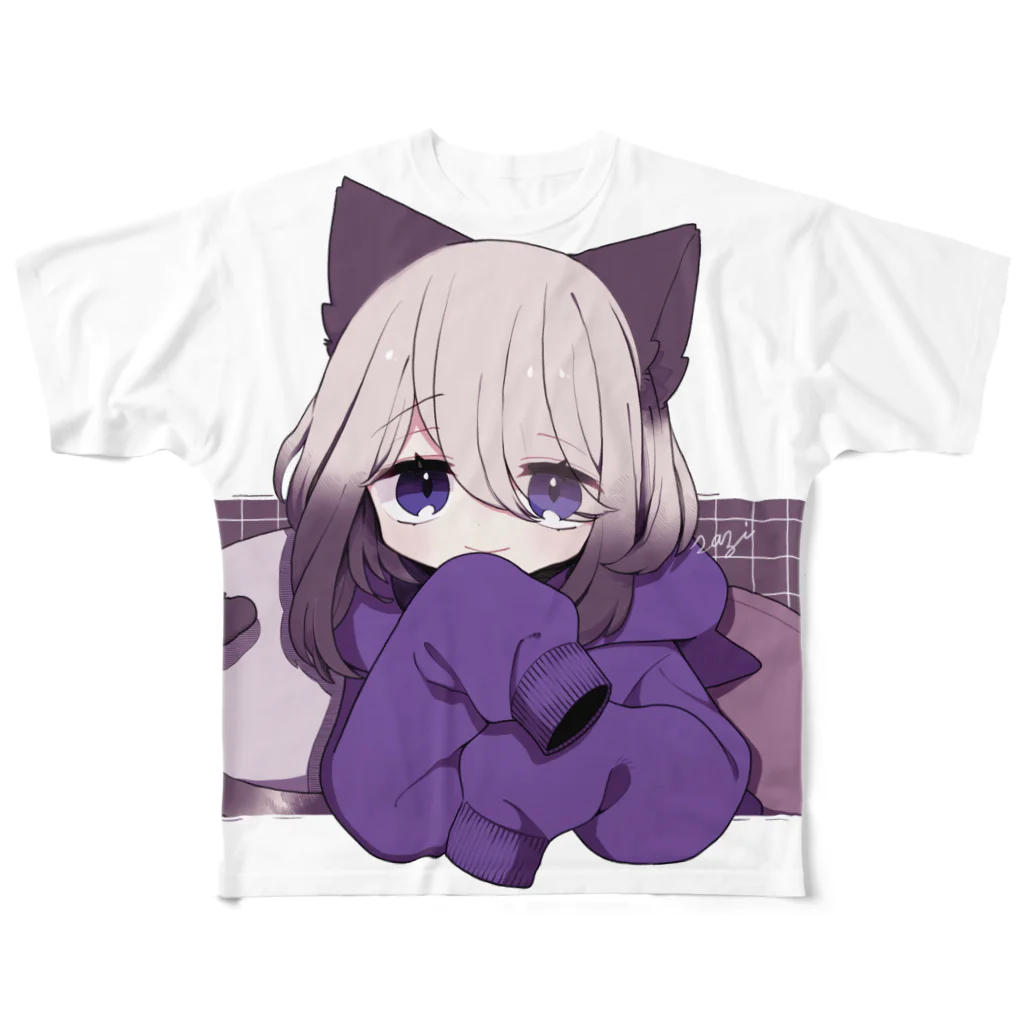 佐治のシャム猫少年 All-Over Print T-Shirt
