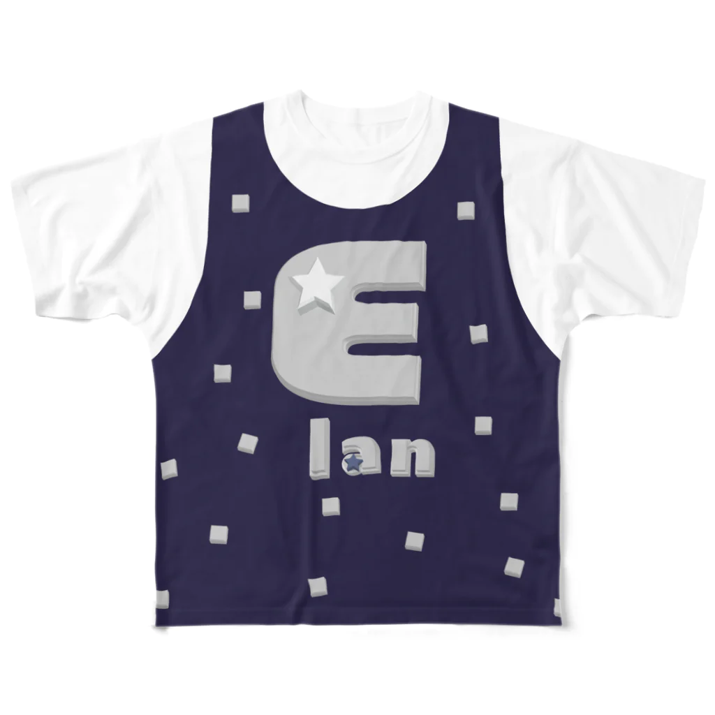ゴータ・ワイの+５００円でオーダー　Elan(前面プリント)　レイヤード All-Over Print T-Shirt