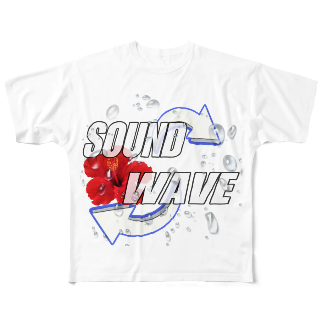 SOUND WAVEのSOUND WAVE -TYPE1- フルグラフィックTシャツ