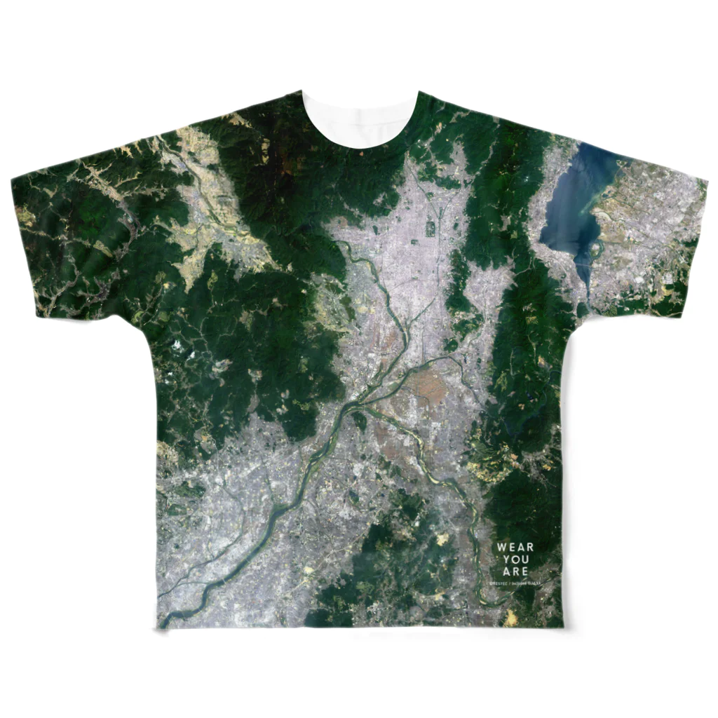 WEAR YOU AREの京都府 長岡京市 Tシャツ 両面 All-Over Print T-Shirt