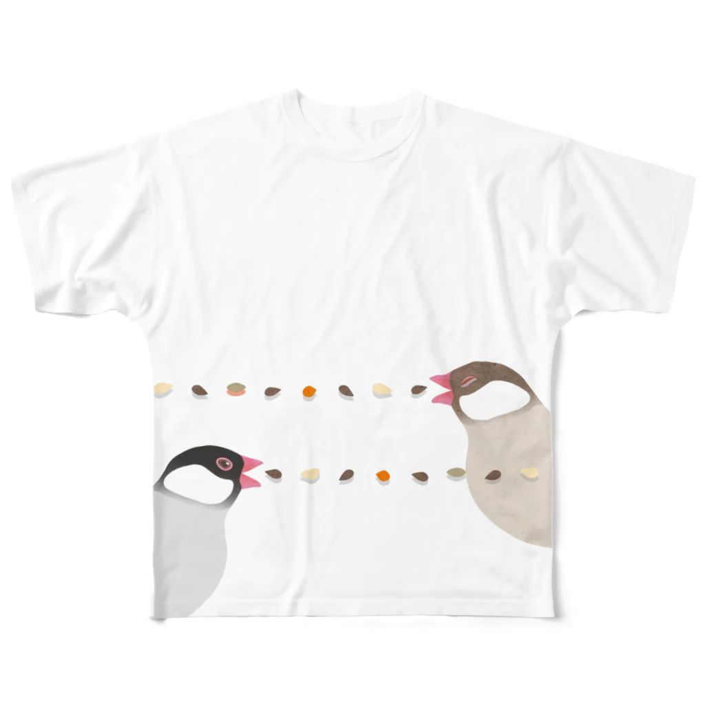 るこのタネマシンガン文鳥 All-Over Print T-Shirt