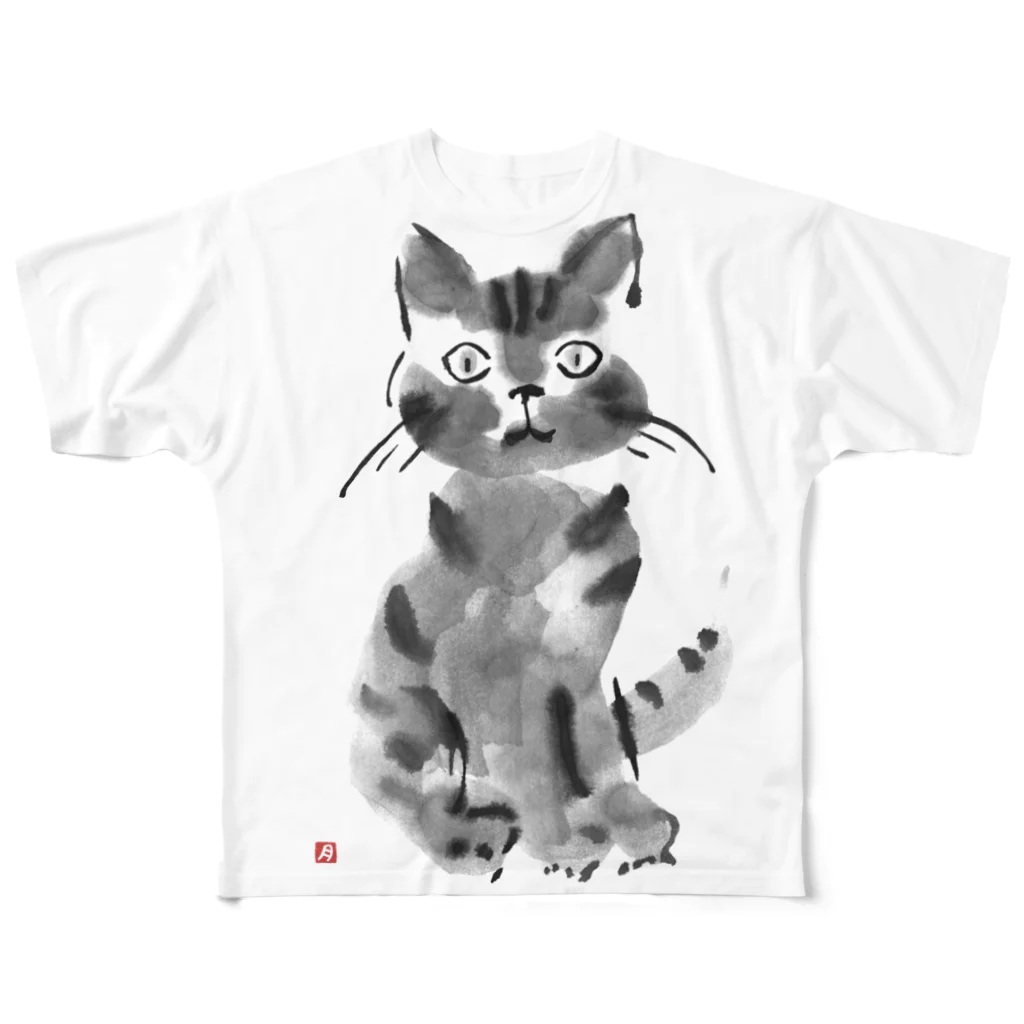 ランタン・タンのネコsumi-neko フルグラフィックTシャツ