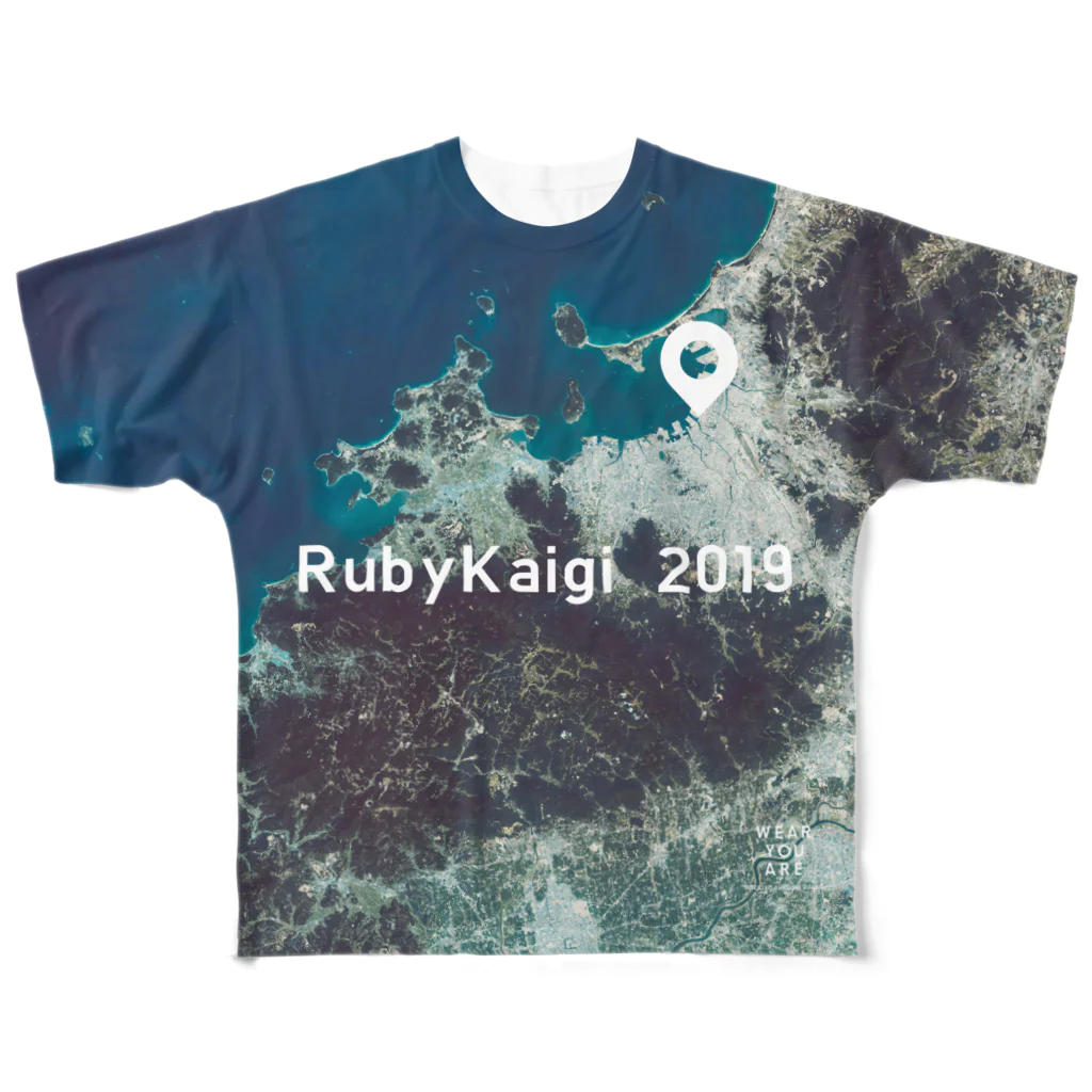 WEAR YOU AREの福岡県 福岡市 Tシャツ 両面 All-Over Print T-Shirt