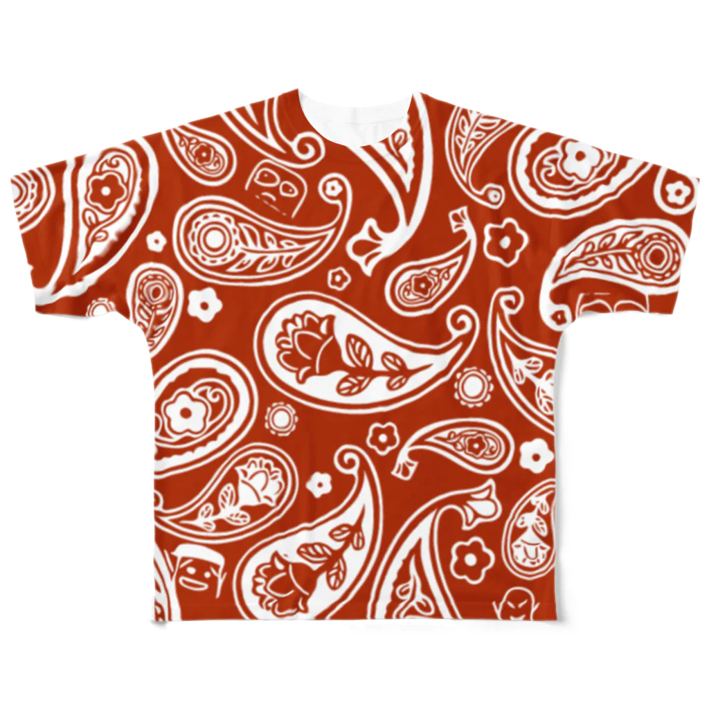 ぽんこつショップの【LINEスタンプ】ぽんこつオールスターズ All-Over Print T-Shirt