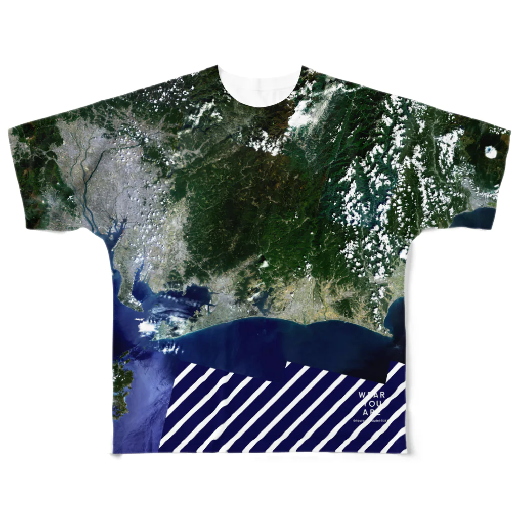 WEAR YOU AREの愛知県 新城市 Tシャツ 両面 All-Over Print T-Shirt