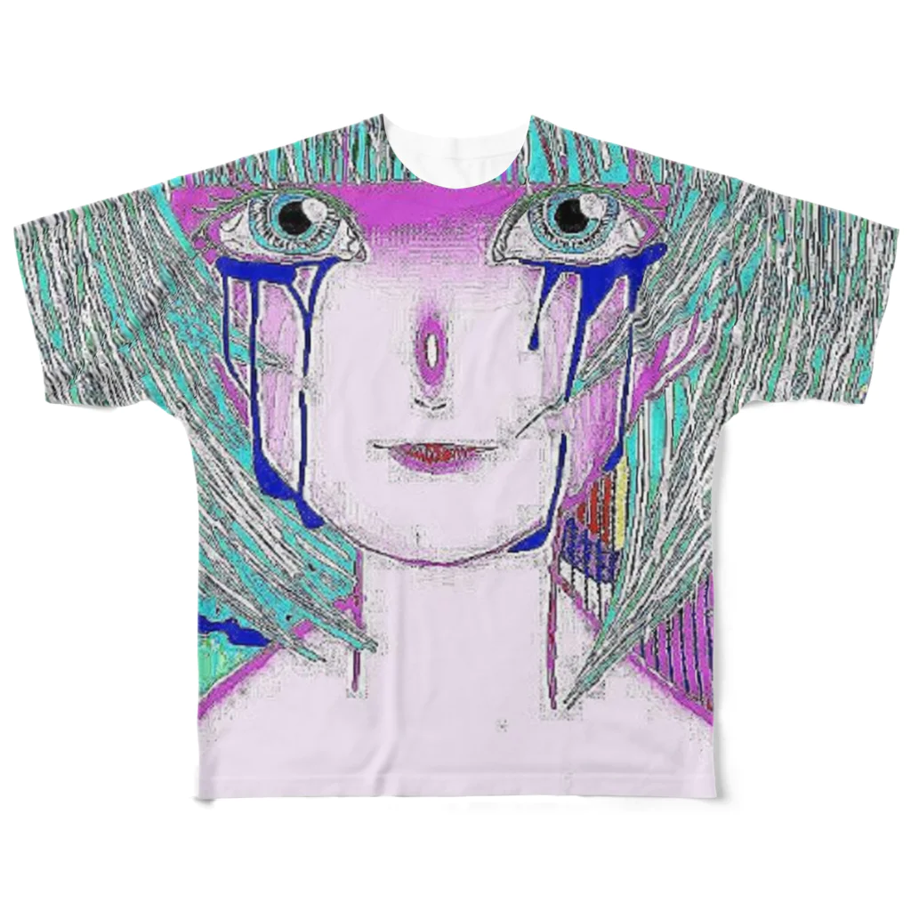 亀忌うみのｷ’*メ￥：た All-Over Print T-Shirt