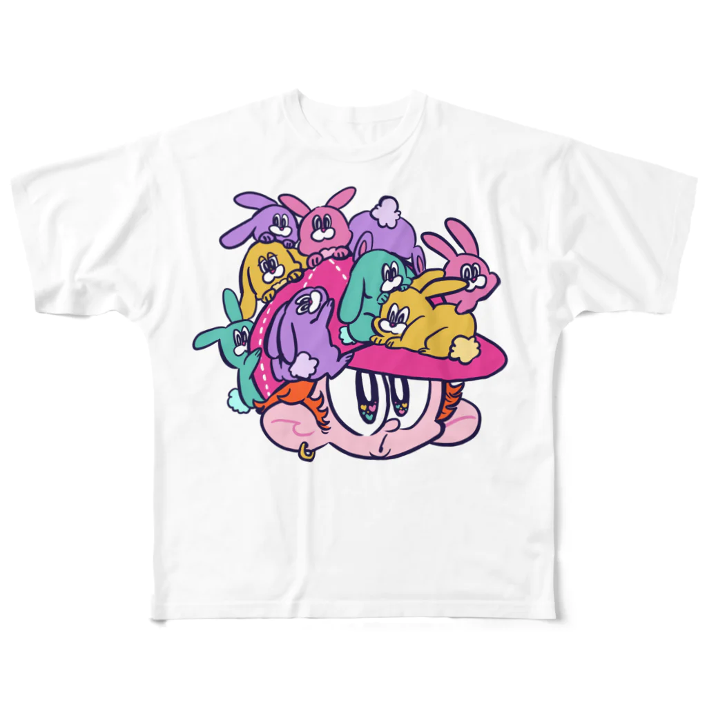 nakamaruのウサモリボーイ All-Over Print T-Shirt