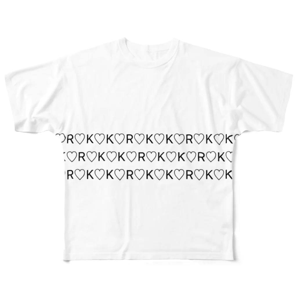 kokoroBizinのフルグラフィックTシャツ