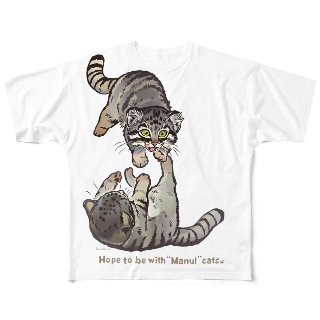 MUSEUM LAB SHOP MITのマヌルネコをまとうアイテム！ All-Over Print T-Shirt