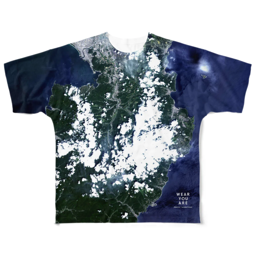 WEAR YOU AREの静岡県 伊豆市 Tシャツ 両面 All-Over Print T-Shirt