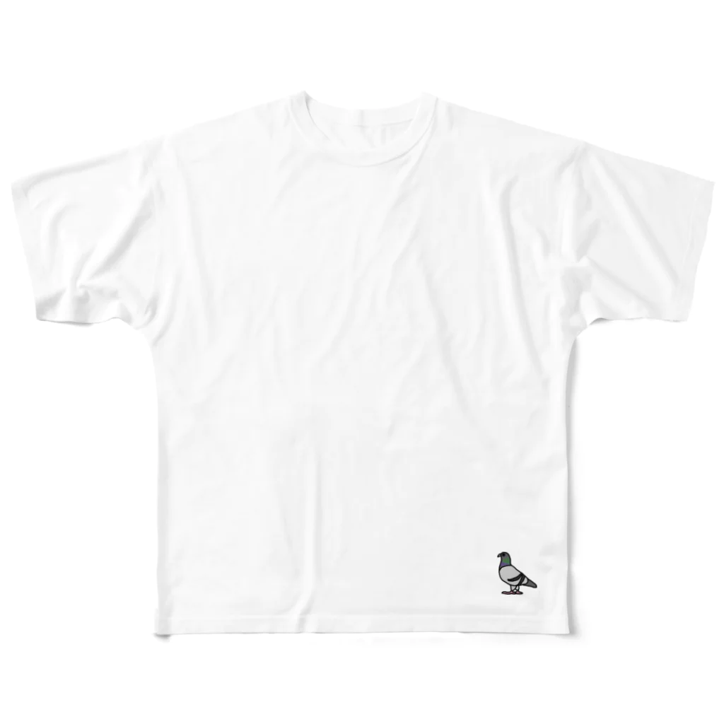 B級グルメ★ばくてつウェブのハト All-Over Print T-Shirt