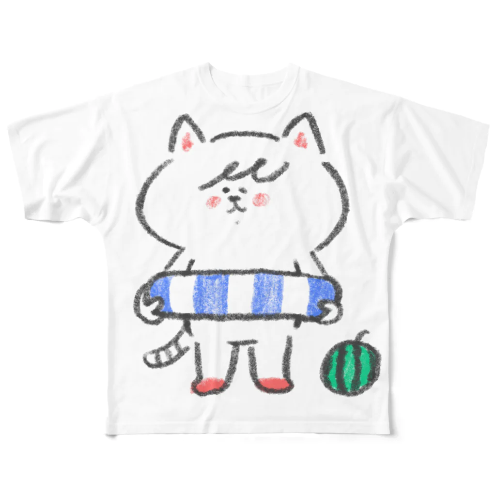 giant graphics（ジャイアントグラフィックス）のポシェットにゃんこ協会 All-Over Print T-Shirt