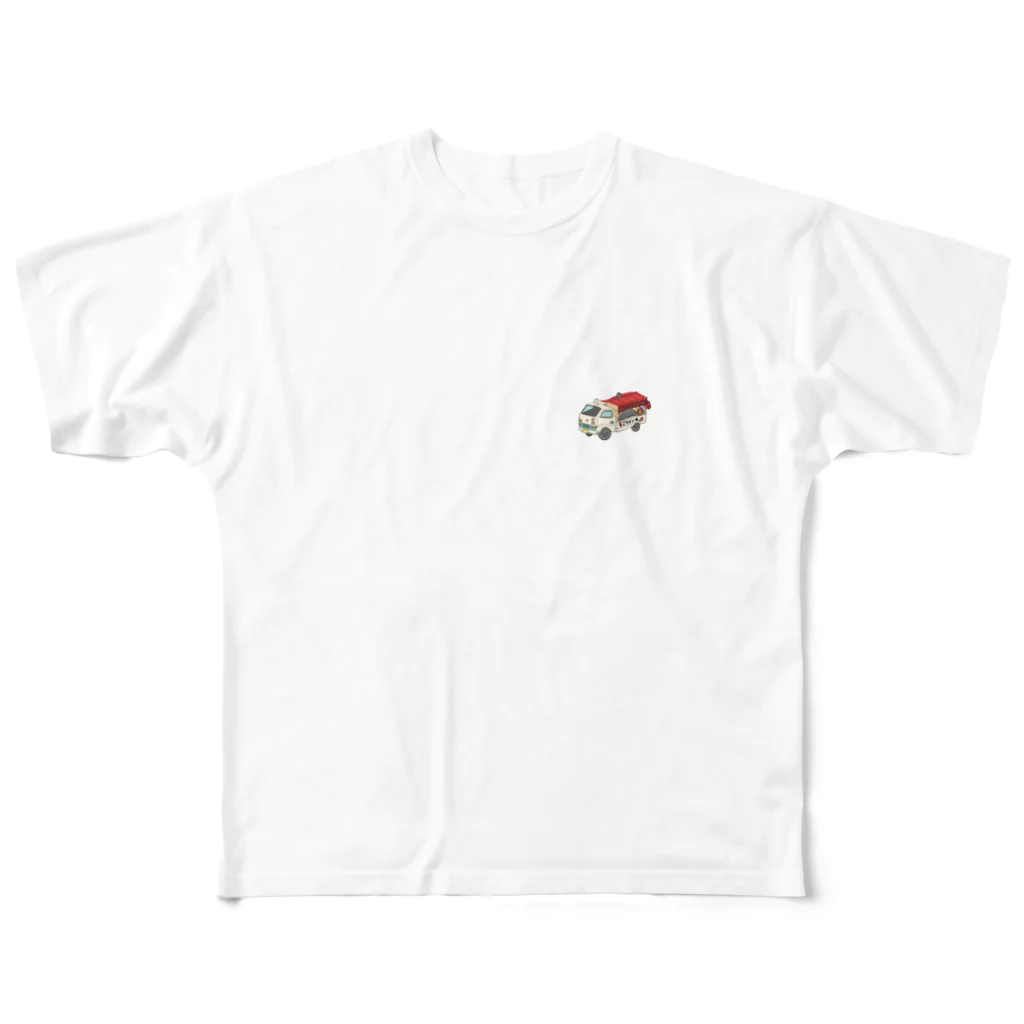 もぐぐの石焼ゴリライモTシャツ All-Over Print T-Shirt