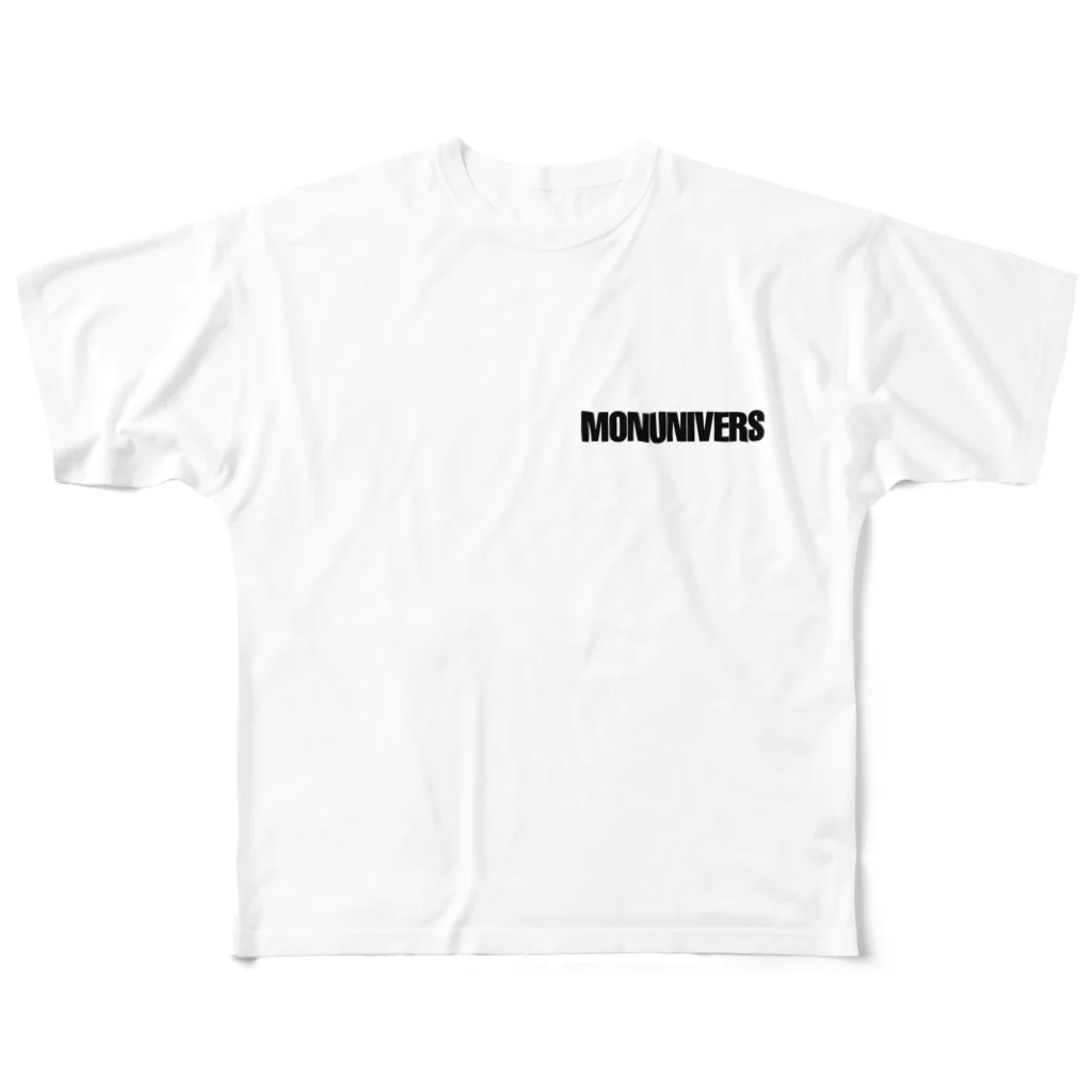 monuniversのmonunivers  フルグラフィックTシャツ